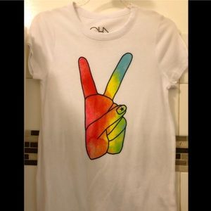 Chaser Peace Short sleeve tee shirt (S) New!